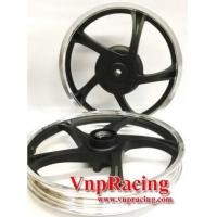 ราคา ล้อแม็ก BUSHIDO BY YOKO ลายเดิมพร้อมลูกปืนล้อหน้า ตัดเงิน MIO,FINO,NOUVO-MX 14 นิ้ว สีดำ (7001178)