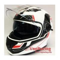 ราคา หมวกกันน็อค Rider รุ่น Viper แว่น 2 ชั้น ปี2016 สีขาวดำ (6628435)