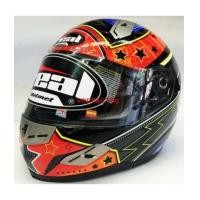 ราคา หมวกกันน็อค REAL CYBER AIR Thunder ปี 2015 นวมปั๊มลม แว่น 2 ชั้น สีดำส้ม (6488379)