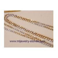 ราคา สร้อยคอทองคำขาวอิตาลีแท้ 18 k 2 สี (3708071)