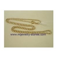 ราคา สร้อยคอทองคำขาวอิตาลีแท้ 18 k 2 สี ลายยินตัน (3708035)