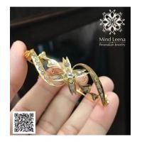 ราคา กำไลเพชรซีกโบราณ peranakan nyonya jewelry (7505098)