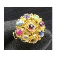 ราคา แหวน พลอยนพเก้า ทรงพุ่ม ทอง18K หลุดจำนำ งานสวยมาก นน. 6.42 g (7504991)