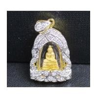 ราคา พระหลวงพ่อโสธร เนื้อทองคำ กรอบทอง ฝังเพชร 46 เม็ด 0.48 กะรัต นน. 7.36 g (7502090)