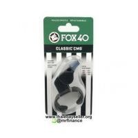 ราคา นกหวีด FOX 40 Classic CMG Fingergrip 115dB (สีดำ) ของแท้ ของใหม่ (7134213)