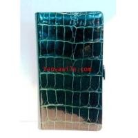 ราคา crocodile leather booklet case for Samsung Galaxy note2 in emerald color (5254022)