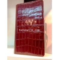 ราคา crocodile leather booklet case for Samsung Galaxy note2 in brown color (5254001)