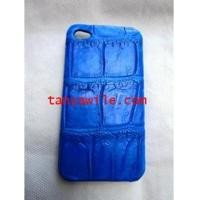 ราคา I phone4 cover in bright blue crocodile leather (3923696)