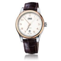 ราคา Oris Classic Date นาฬิกาข้อมือผู้ชาย สีน้ำตาล สายหนัง รุ่น 73375944391LS (6619172)