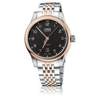ราคา Oris Classic Date นาฬิกาข้อมือผู้ชาย สีโรสโกล์ด สายสเตนเลสสตีล รุ่น 73375944394MB (6619169)