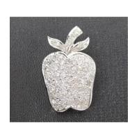 ราคา จี้ แอปเปิ้ล ฝังเพชรกุหลาบ 70 เม็ด 0.70 กะรัต งานทองขาวโบราณ(ปาหะ) นน. 3.56 g (7396320)