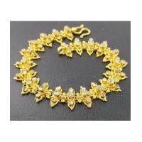 ราคา สร้อยข้อมือ เพชรซีก ทรงมาคีย์ ฉลุลาย รอบเส้น ทอง90 งานเก่า หลุดจำนำ สวยมาก นน. 19.48 g (7383044)