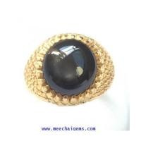 ราคา แหวนพลอยสตาร์แท้ตัวเรือนฉลุลายสัปปะรดโบราณ (7380604)