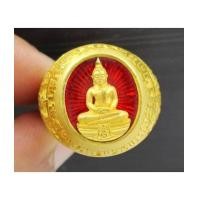 ราคา แหวน พระพุทธโสธร วัดโสธร สร้างอุโบสถ ปี ๒๕๔๕ เนื้อทองคำลงยา ตอกโค้ด ๘๙๘ สวยน่าสะสม นน. 15.74 g (7375932)