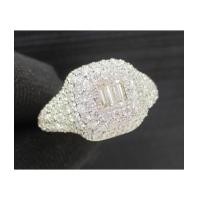 ราคา แหวน เพชร Emerald 2/0.22 ct ฝังเพชร 142/1.52 ct ทอง90 เพชรสวย เล่นไฟ วิ้ง วิ้ง นน. 3.88 g (7374296)