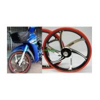 ราคา ล้อแม็ก Daichi แม็กไดอิจิ ลาย Racing 68 WAVE-100S WAVE-125 WAVE-110I CZ-I SONICสีดำ ขอบแดงตัดเงิน (4653313)