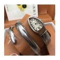 ราคา BVLGARI SNAKE WATCH กรอบเพชรหน้าขาว (7075649)