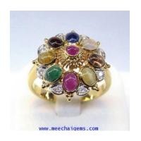 ราคา แหวนพลอยนพเก้าแท้ถูกต้องตามตำรานพเก้าทุกเม็ด (7364954)