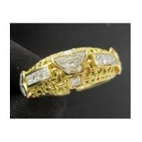 ราคา แหวน เพชรรูปผีเสื้อ 3/ 0.90 ct ฝังเพชร Princess 8/0.48 ct ฉลุลาย ทอง18K งานดีไซน์สวยมาก นน. 5.65 g (7362557)