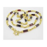 ราคา สร้อยคอ โกเมน แท่งเหลี่ยม คั่นทอง รอบเส้น ทอง90 งานเก่า หลุดจำนำ สวยมาก นน. 67.78 g (7361885)