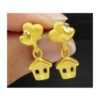 ราคา ต่างหู Prima Gold ทอง24K รูปหัวใจ บ้าน ตุ้งติ้ง งานสวย น่ารักมาก นน. 6.21 g (7358422)