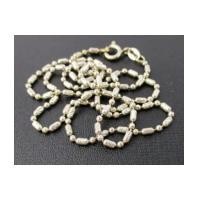 ราคา สร้อยคอ อิตาลี750 ทอง18Kขาว ลายเม็ดกลม ไข่ปลา ตัดเงา หลุดจำนำ นน. 5.88 g (7351857)