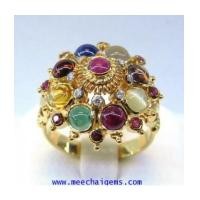 ราคา แหวนพลอยนพเก้าแท้ถูกต้องตามตำรานพเก้าทุกเม็ด (7348401)