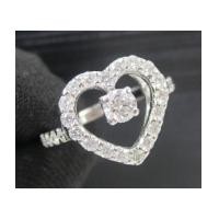 ราคา แหวน เพชร ทรงหัวใจ 1/0.15 ct ล้อมเพชร 26/0.52 ct ทอง18Kขาว งานสวย น่ารักมาก นน. 2.85 g (7345856)