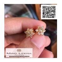 ราคา ต่างหูเพชรซีกเหลี่ยมลูกโลกโบราณ (7337457)