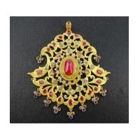 ราคา จี้ อุบะ 3 สี เพชรซีก ฉลุลาย ตุ้งติ้ง ทอง90 แบบงานโบราณ สวยมาก นน. 18.30 g (7333727)