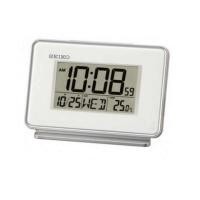 ราคา Seiko White Thermometer And Daily Alarm Desk Or Bedside Clock QHL068W (6675584)