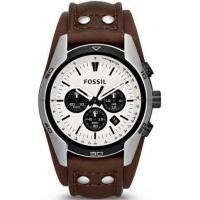 ราคา นาฬิกา Fossil รุ่น CH2890 Coachman Chronograph Leather Watch - Brown (5934701)