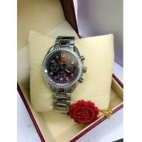ราคา OMEGA Deville Ladies Midsize Chronograph ตัวเรือนสีเงิน และ 2k pinkgold (side boy) (6391205)