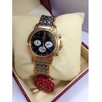 ราคา OMEGA Deville Ladies Midsize Chronograph ตัวเรือนสีเงิน และ 2k pinkgold (side boy) (6391204)