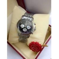 ราคา OMEGA Deville Ladies Midsize Chronograph ตัวเรือนสีเงิน และ 2k pinkgold (side boy) (6391200)