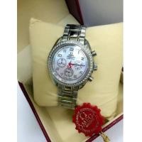 ราคา OMEGA Deville Ladies Midsize Chronograph ตัวเรือนสีเงิน และ 2k pinkgold (side boy) (6391197)