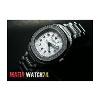 ราคา M0438 นาฬิกา Patek Philippe Lady Aquanaut Luce Mirror Ref. 5087/1A Stainless Steel White Mirror (4722867)