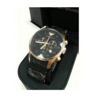 ราคา Armani AR8023 นาฬิกาผู้ชาย หน้าปัดสีดำ ของแท้ (6344152)