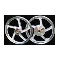 ราคา วงล้อแม็ก Racing Boy 588 หน้า หลัง FINO MIO NOUVO CLICK ขอบ14 และ 17 ขาว และ ดำ Max wheel (1238137)