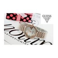 ราคา Guess ตัวเรือนฝังเพชร แต่งลายที่พื้นหน้าปัด (6041545)