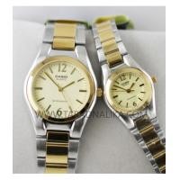 ราคา นาฬิกาคู่ ชายหญิง CASIO quartz MTP-1253SG-9AVDF และ LTP-1253SG-9AVDF (5748478)