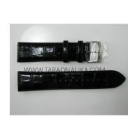 ราคา สายนาฬิกาหนัง SEIKO สีดำ ขนาด 22 mm. L01G011J0 หัวเงิน (5617677)