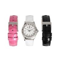 ราคา Pre Order ส่งฟรี EMS - นาฬิกาผู้หญิง GUESS พร้อมสายเปลี่ยนอีก 2 เส้น หนังแท้ ประดับคริสตัล วิ๊งมากๆ (4976438)