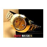 ราคา M0354 นาฬิกา Rado Diastar Diamond Automatic Day-Date Gold Mirror Case Swiss (4501994)