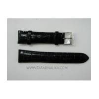 ราคา สายนาฬิกาหนัง SEIKO สีดำ ขนาด 22 mm. 4KS5JB หัวเงิน (4820945)