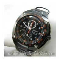 ราคา นาฬิกา SEIKO Sportura Alarm Chronograph SNAE37P1 สายหนังสปอร์ต (3688605)