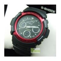 ราคา นาฬิกา CASIO G-shock 2 ระบบ AW-591-4ADR blackred (2881183)
