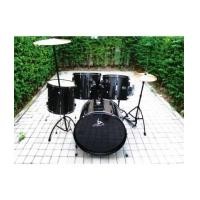 ราคา ขายกลองชุดถูกๆ triplesix รุ่น GE1050สีเข้มดำสนิดทั้งอุปกรณ์และตัวกลอง กลอง ชุด สวย ๆ5ใบ ฉาบกลองชุดดี (5103896)