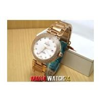 ราคา M0416 นาฬิกา Omega DeVille LADYMATIC PinkGold White Dial Mirror Case Swiss (4651025)