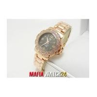 ราคา MF3192 นาฬิกา Tag Heuer สายและตัวเรือนสแตนเลสสี Pink Gold หน้าปัดดำ (4554445)